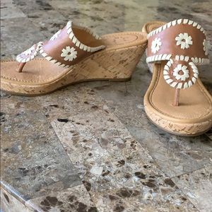 NWT JACK ROGERS  beige and tan